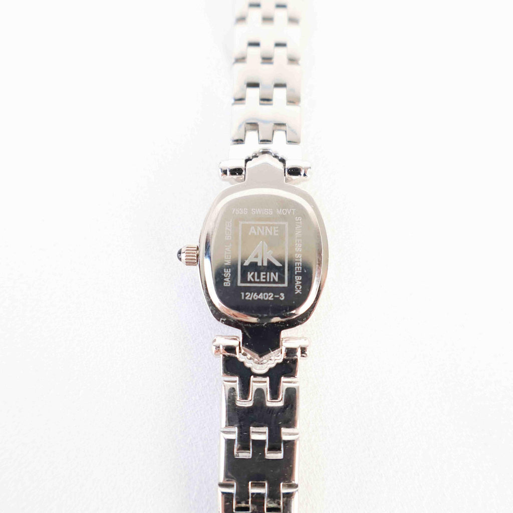 Vintage Anne Klein Watch with a Bedazzled Face - Silver Bracelet (Working Battery)