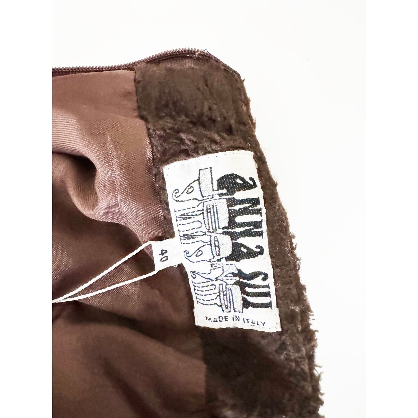 Y2k ANNA SUI Fuzzy Brown Skirt | Size US 6