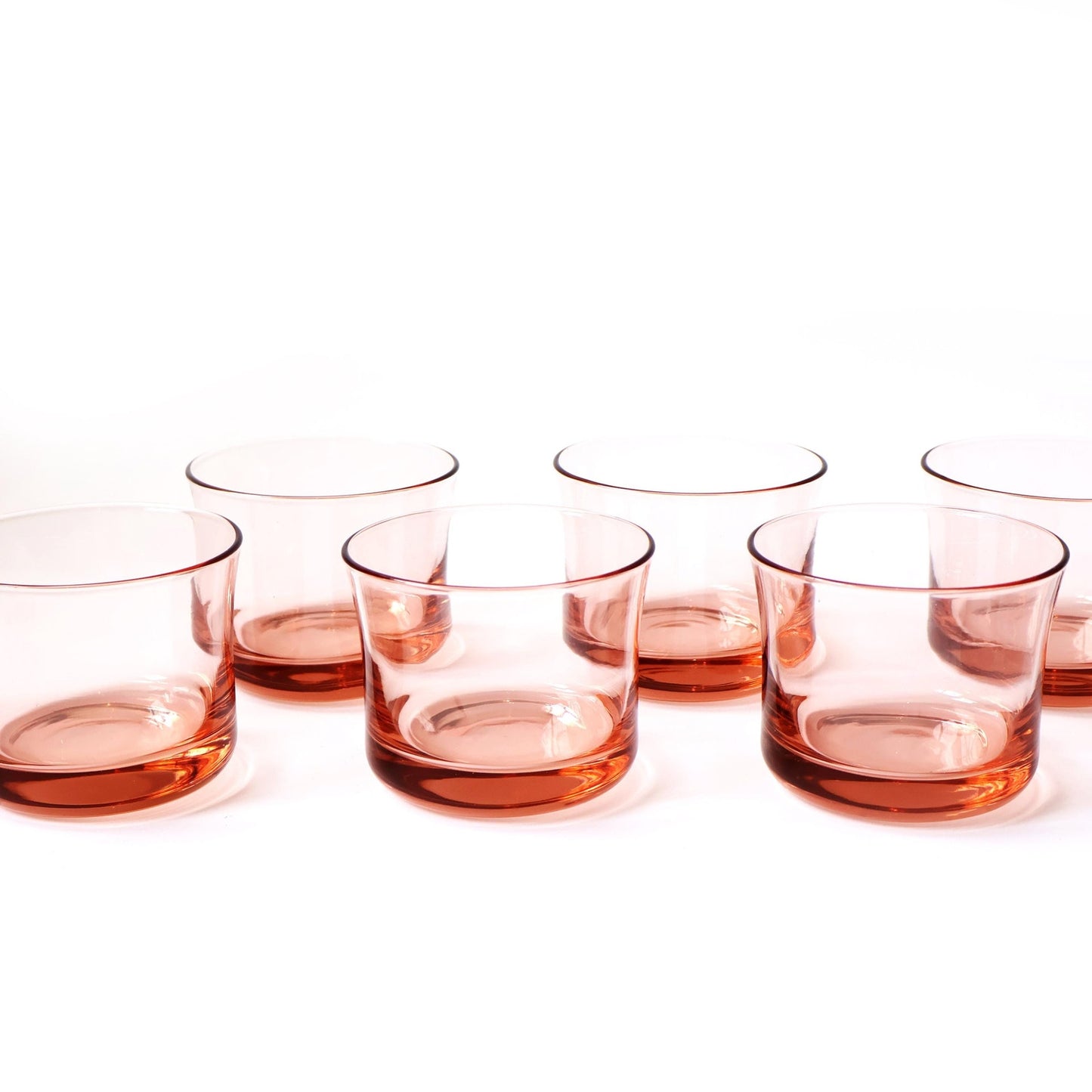 Vintage Pink Cocktail Glass Set