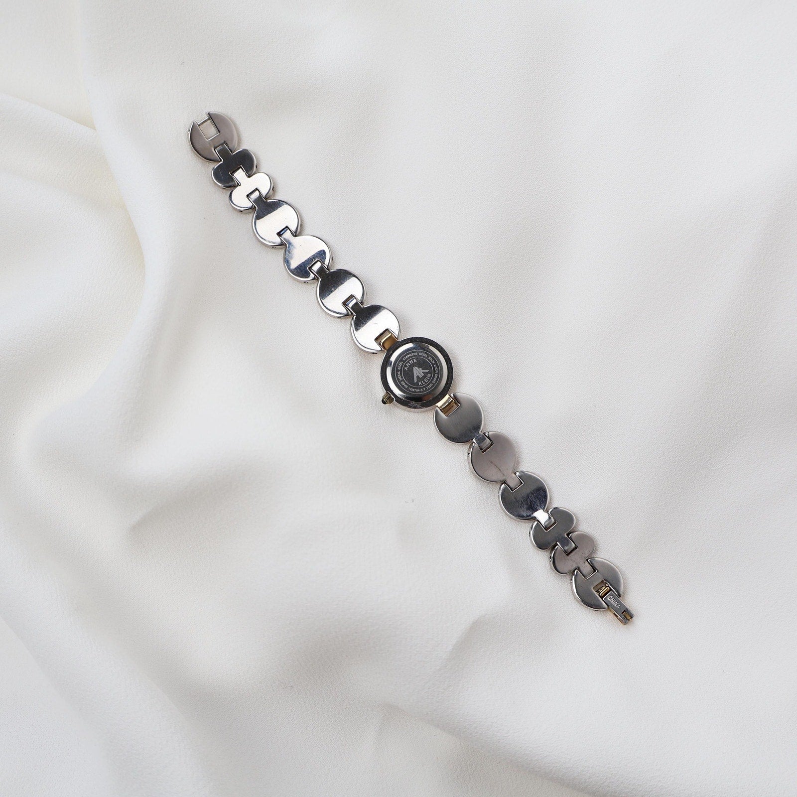 Vintage Two Tone Anne Klein Cocktail Watch With Peak a Boo Face