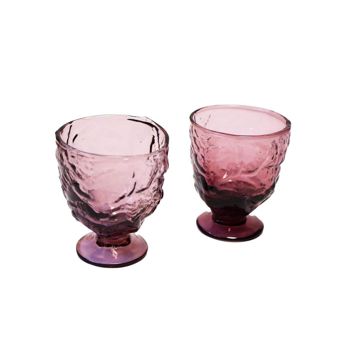 Vintage Plum Goblet Set