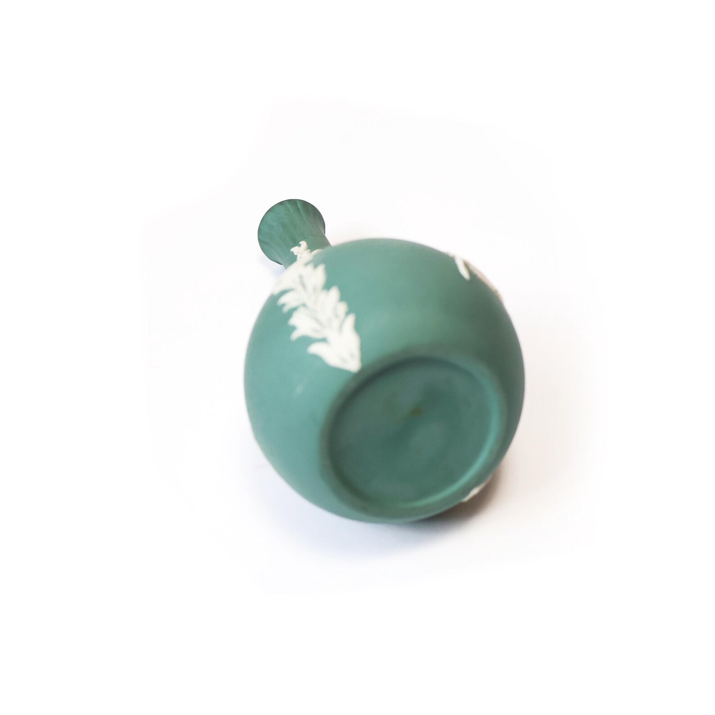 Vintage Wedgwood Green Jasperware Bud Vase