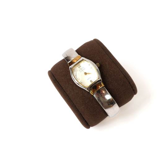 Vintage Two-Toned Watch with Metallic Face | ANNE KLEIN
