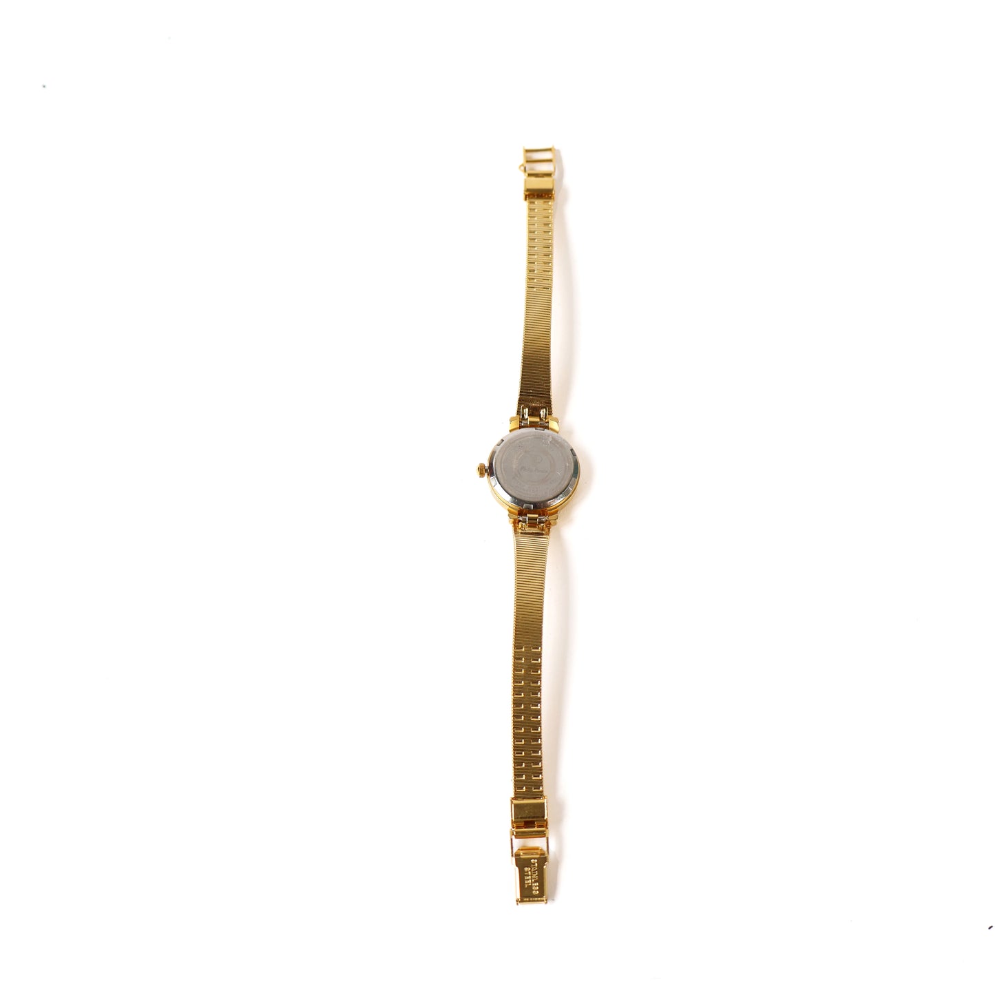 Vintage Gold Watch with Black Round Face | Philip Persio