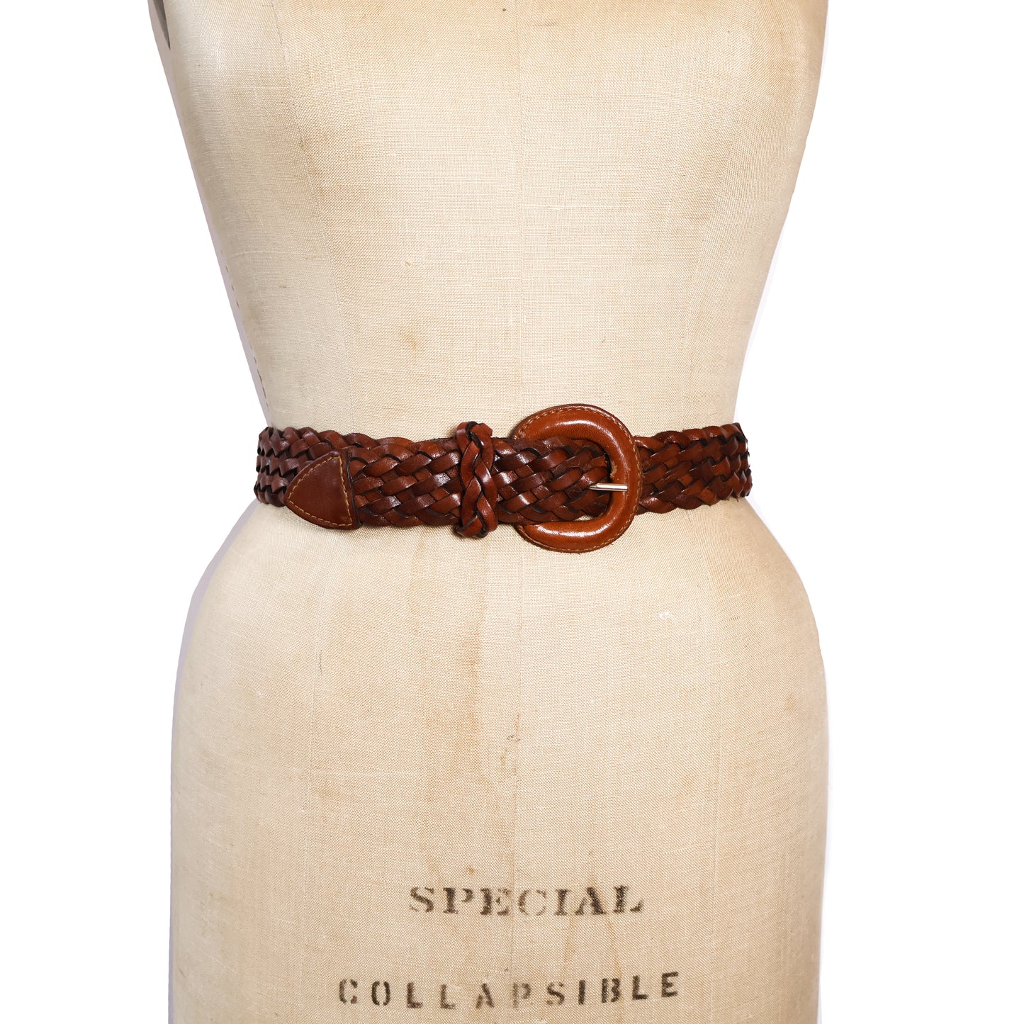 Vintage Brown Genuine Leather Belt