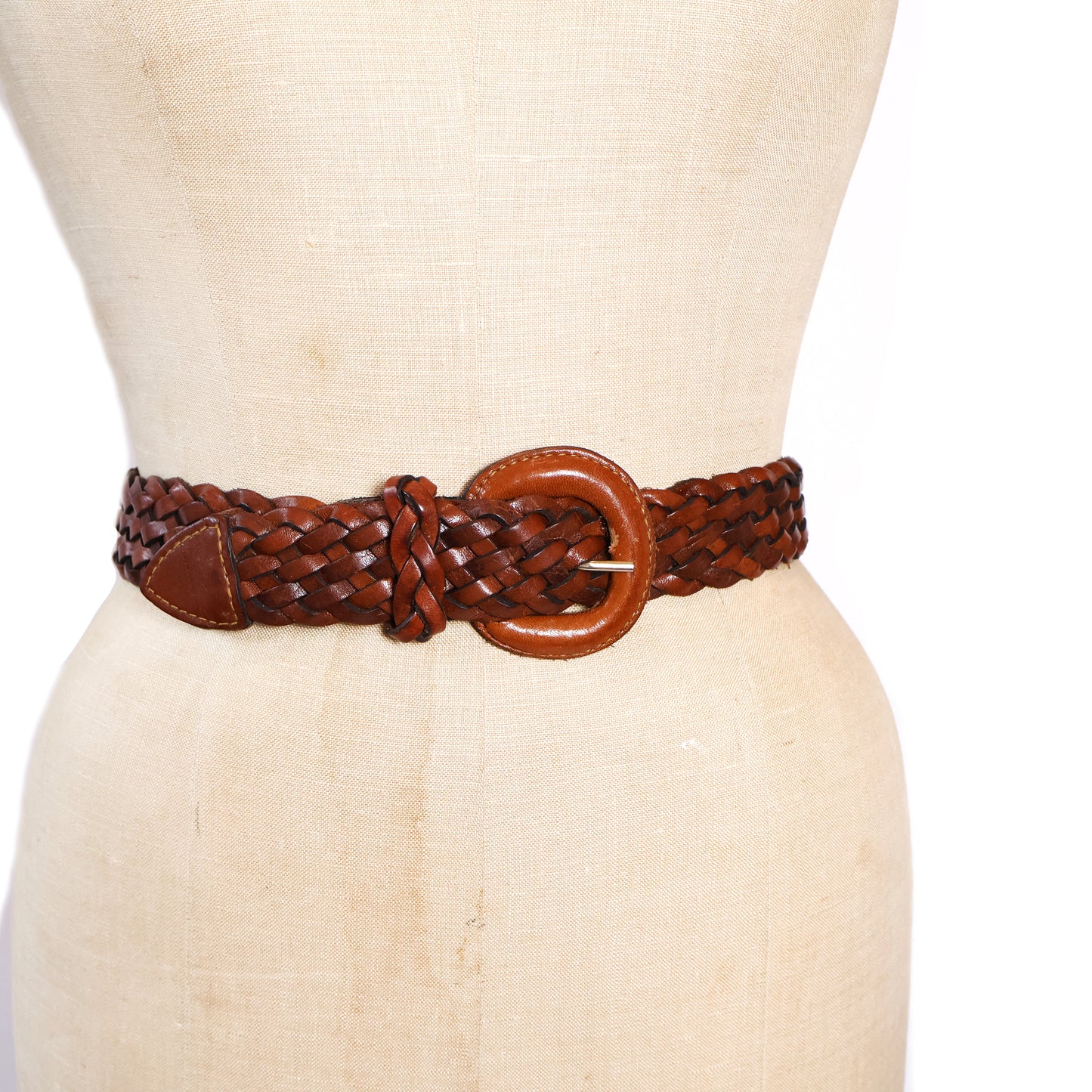 Vintage Brown Genuine Leather Belt
