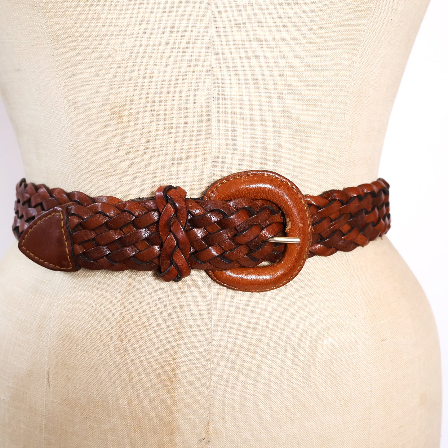 Vintage Brown Genuine Leather Belt