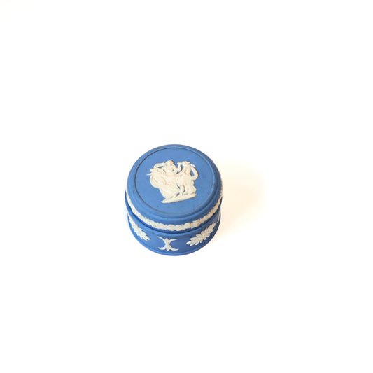 Vintage Wedgwood Jasperware Three Muses Small Trinket Box
