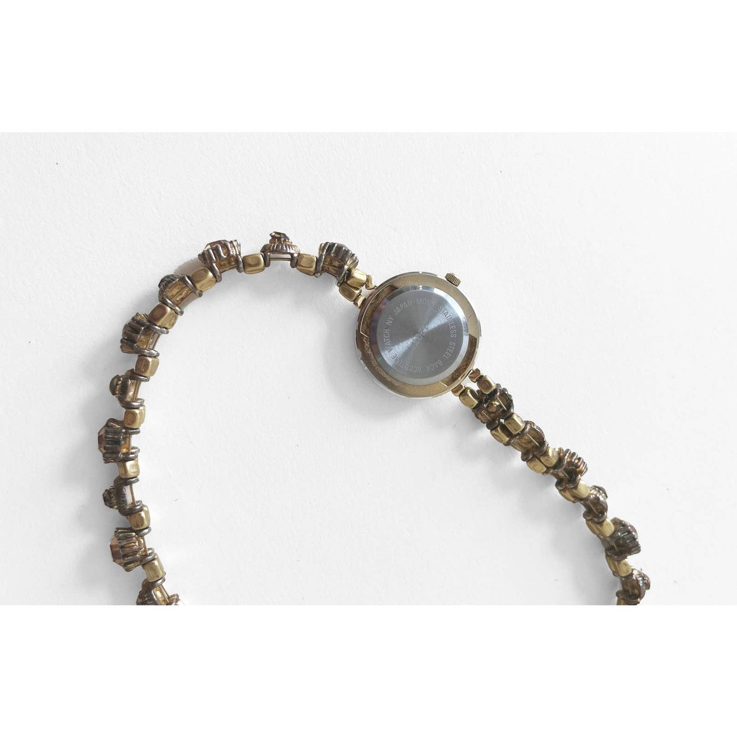 Watch Necklace | Vintage One of a Kind Watch Choker with Brass Details