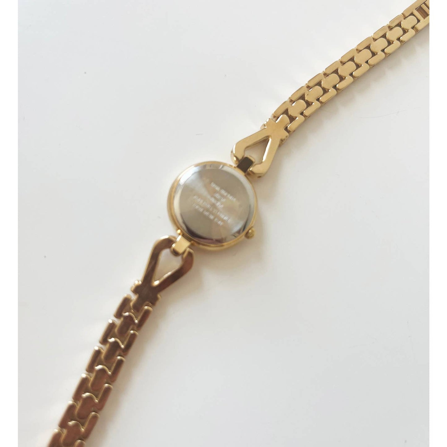 Vintage Gold Watch with Pearl Face