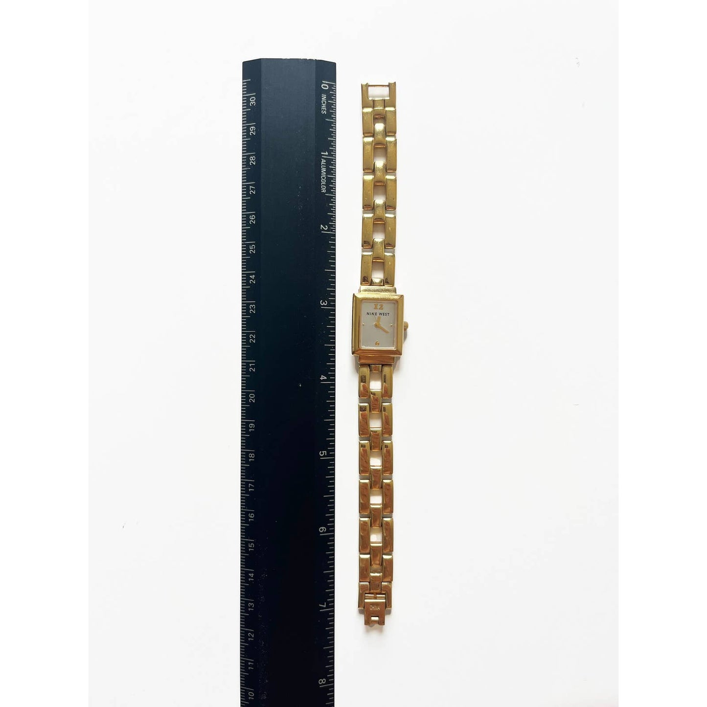 Vintage Gold Rectangular Bracelet Watch Two Tone Option