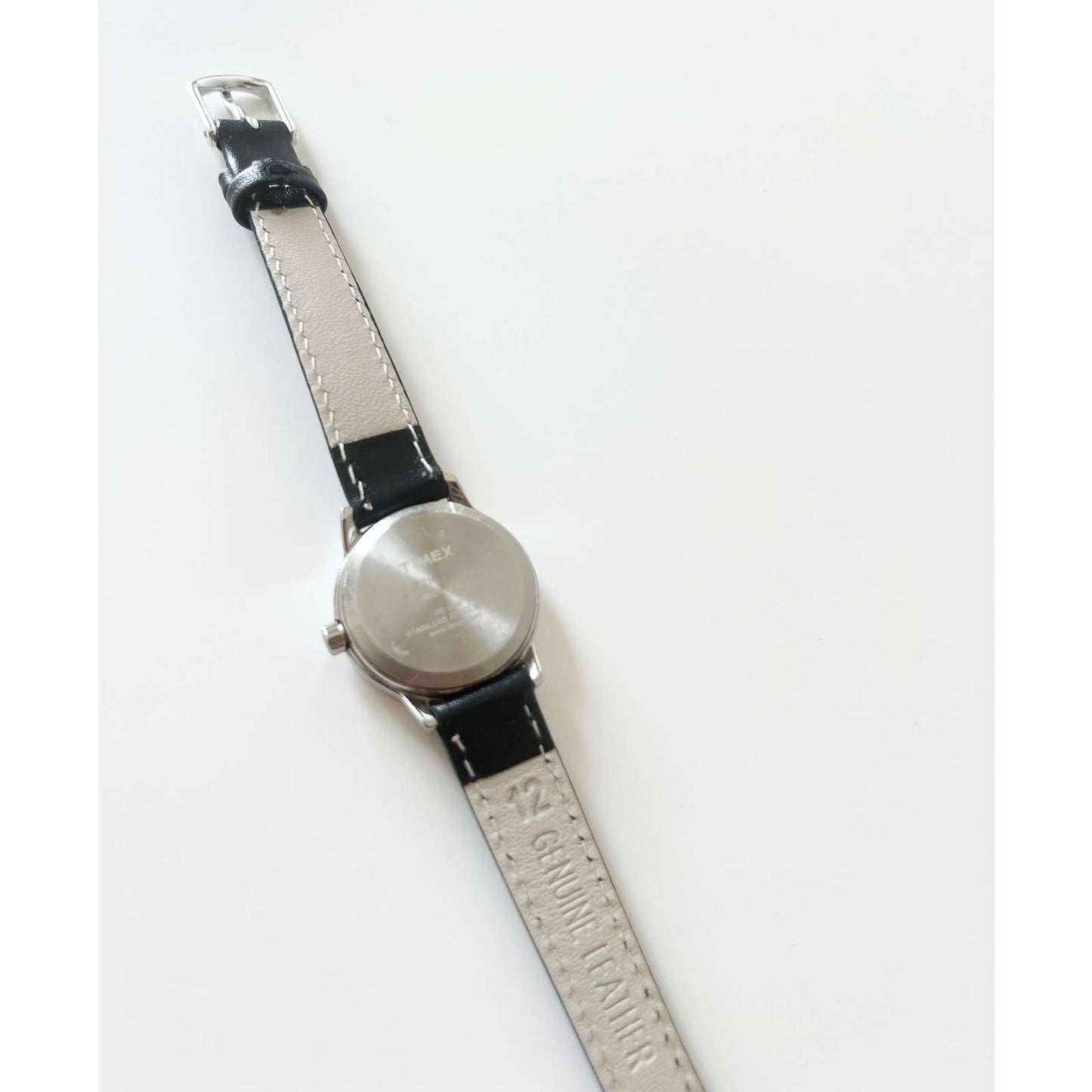 Vintage Leather Timex Watch with Silver Details | New Band and Battery
