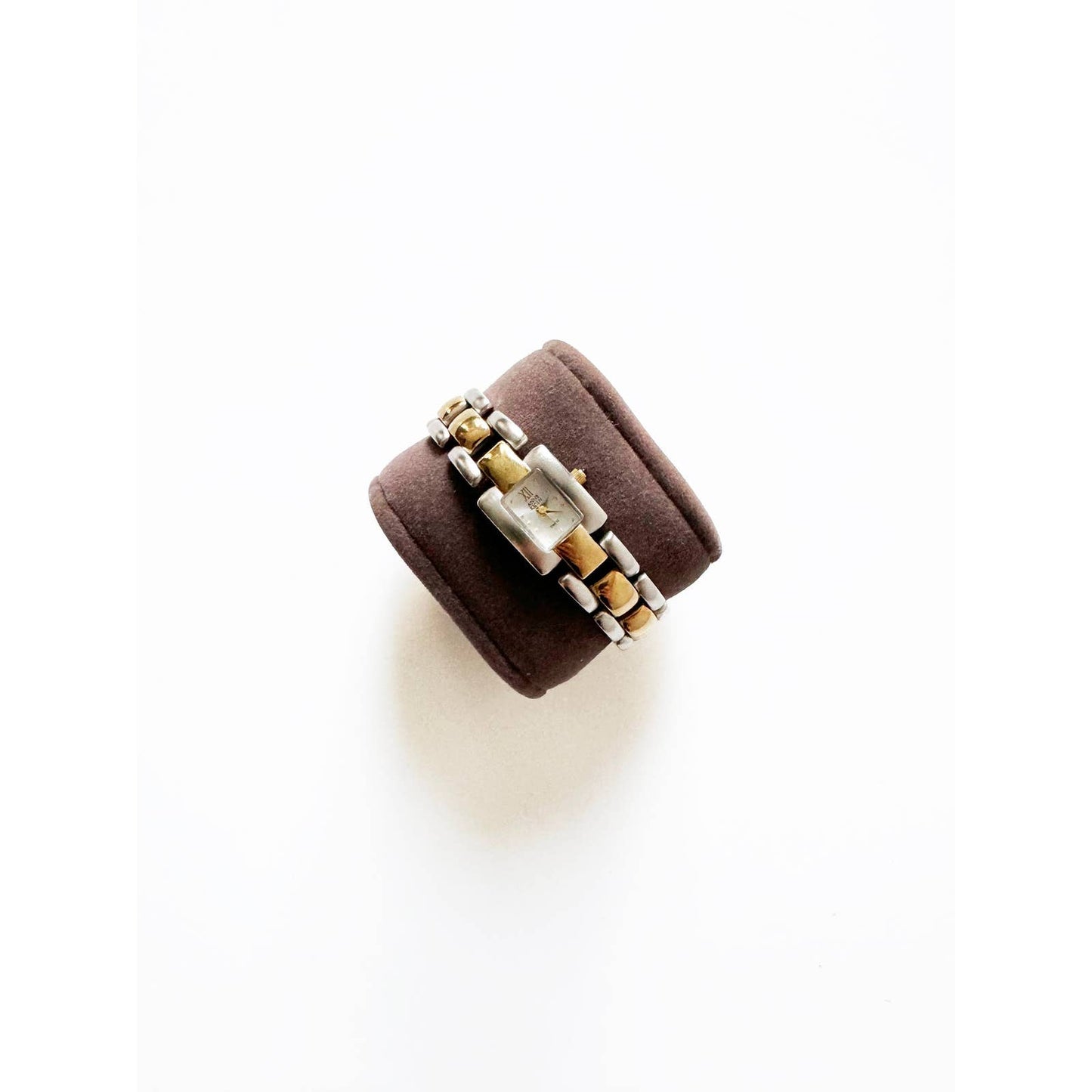 Vintage Two Tone Watch with Square Face | Anne Klein