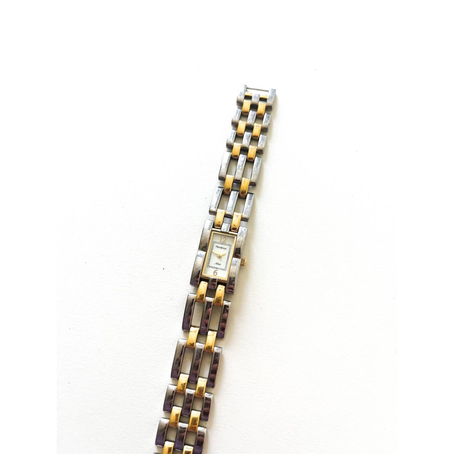 Copied - Vintage Gold & Silver Two Tone Link 90s Bracelet Watch