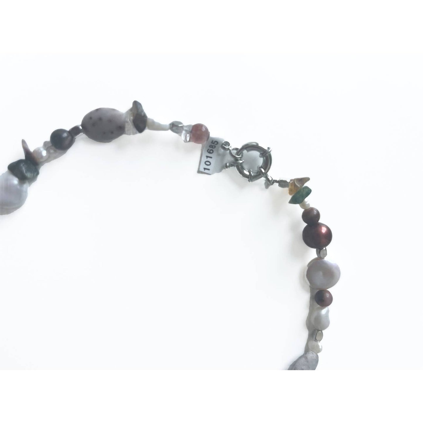 Handmade Freshwater Pearl and Crystal Stone Necklace