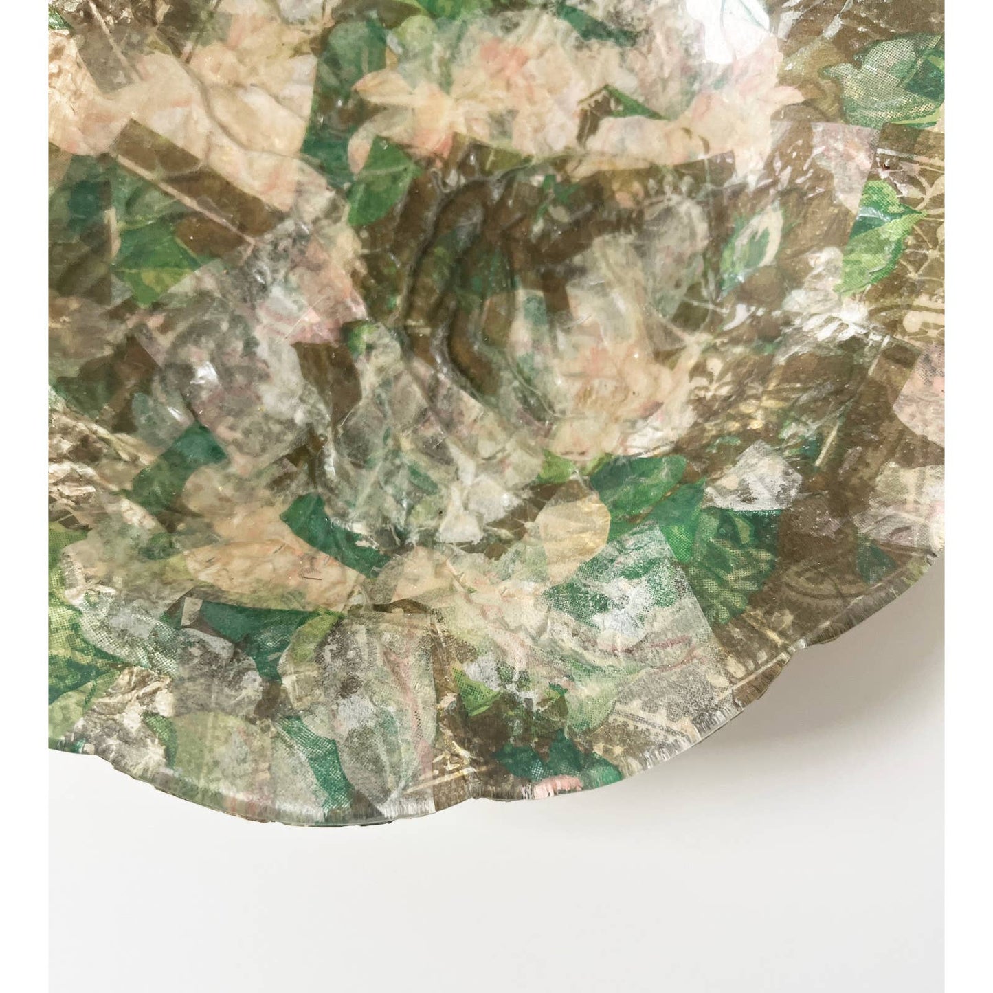 Vintage Paper Mache Decorative Dish or Bowl