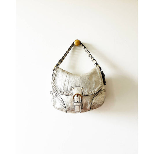 Vintage Y2k Coach Silver Shoulder Bag