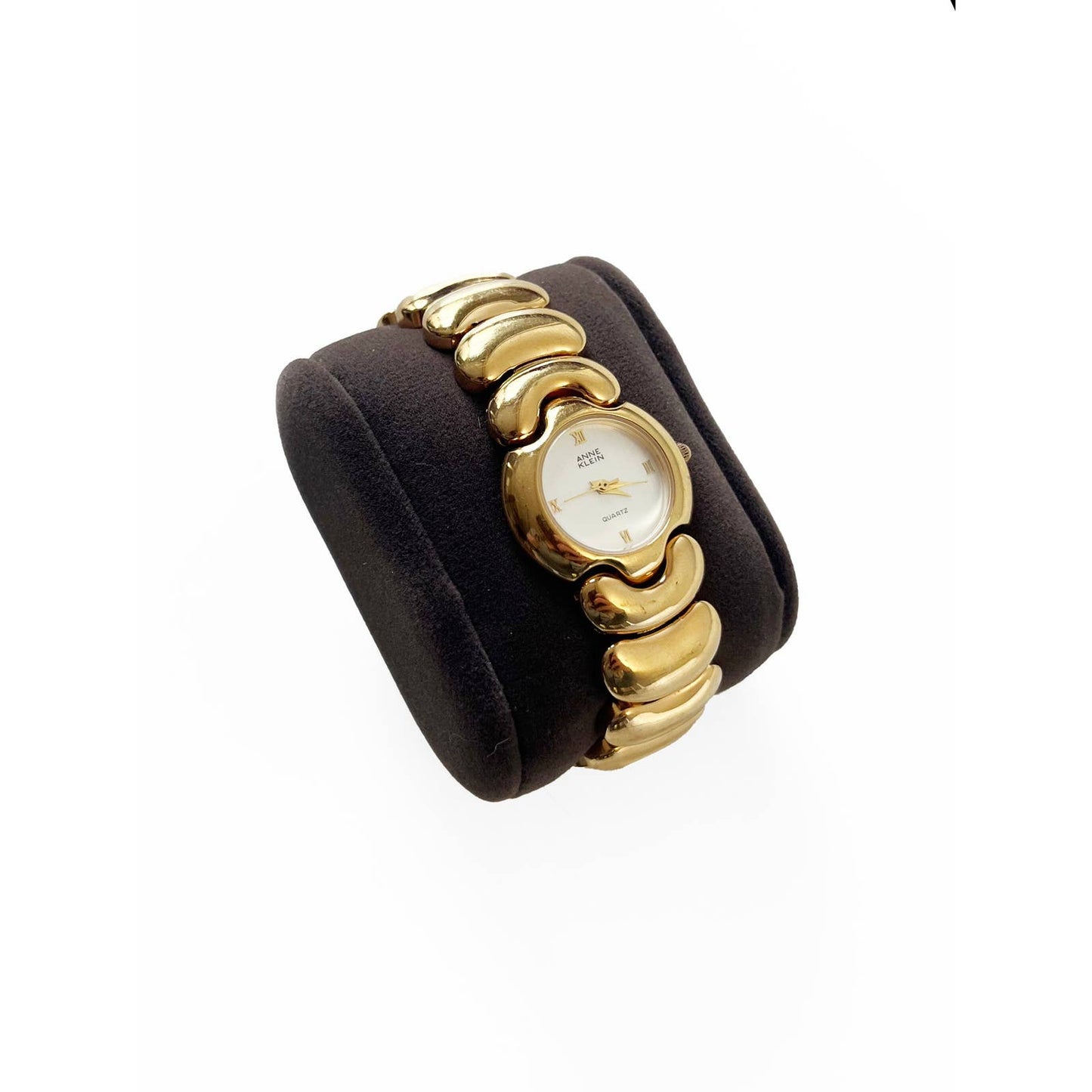 Vintage Gold Statement Watch with Circular Face | Anne Klein