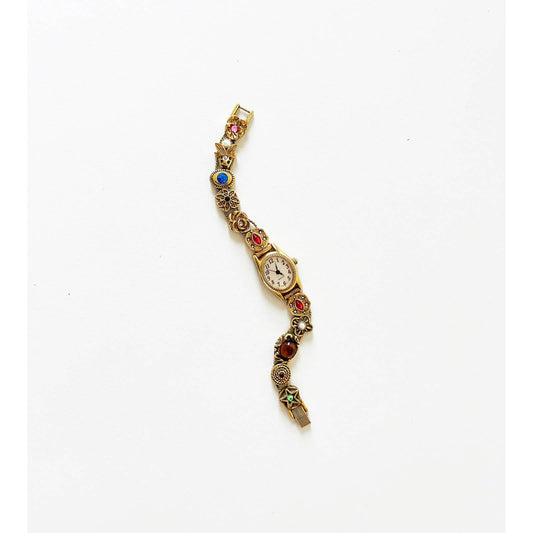 Vintage Rare Gold Charm Watch