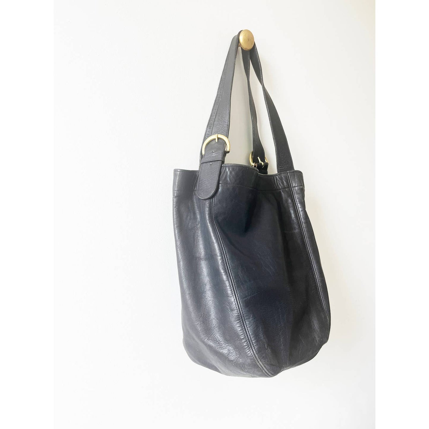 Vintage Coach Black Leather Soho COACH Shoulder Bag XL