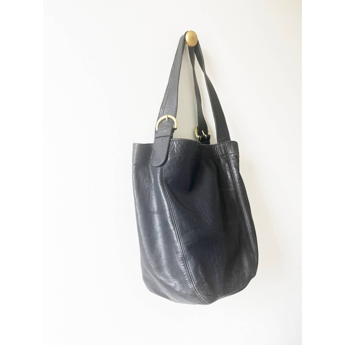 Vintage Coach Black Leather Soho COACH Shoulder Bag XL