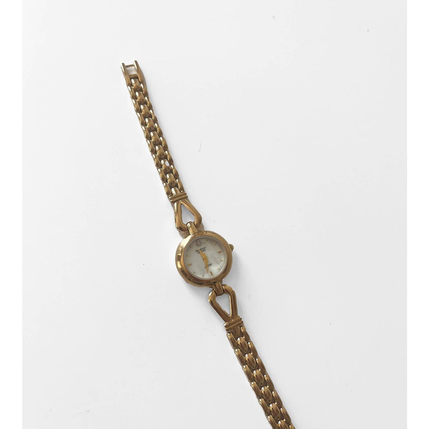 Vintage Gold Watch with Pearl Face