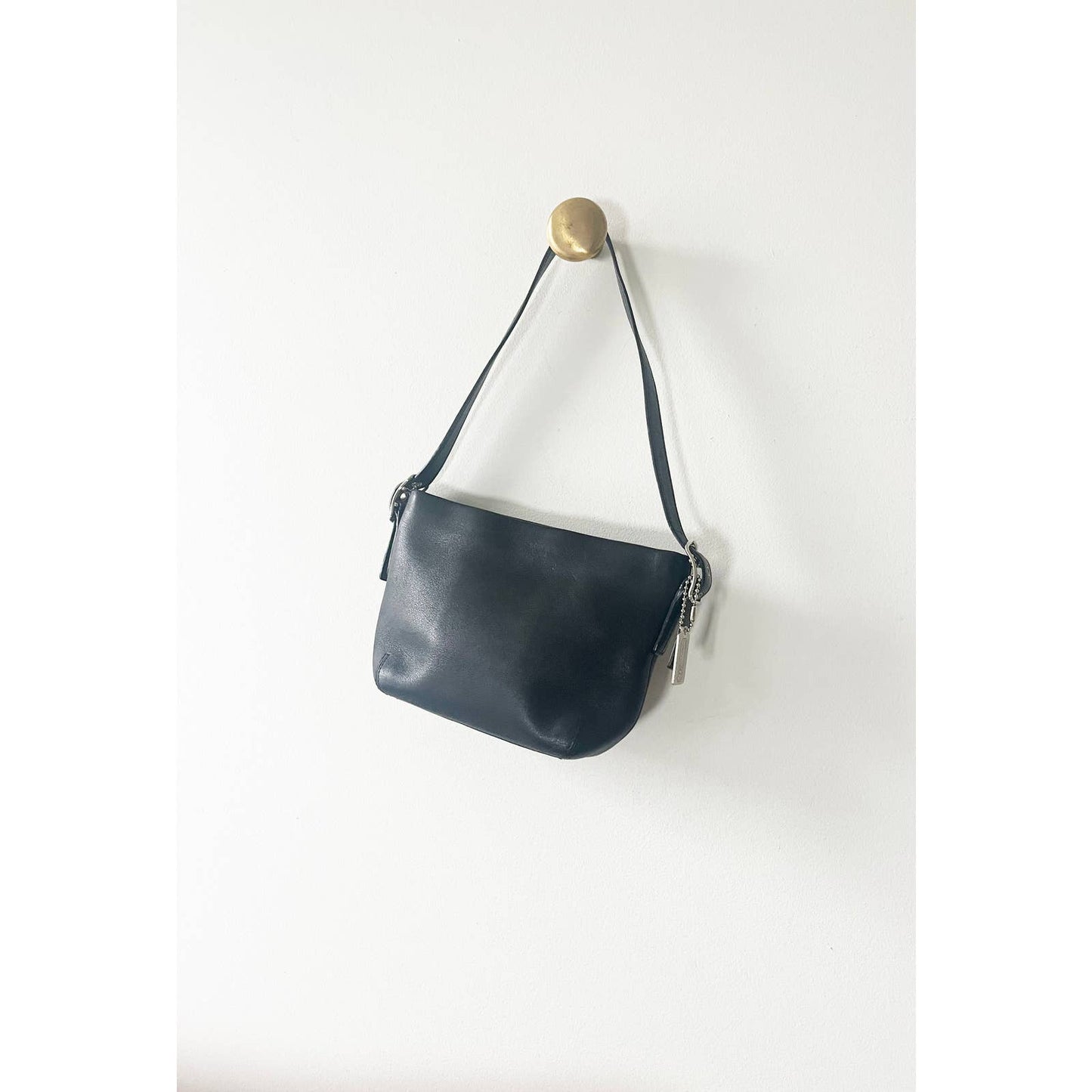 Vintage 90s Black Coach Mini Handbag