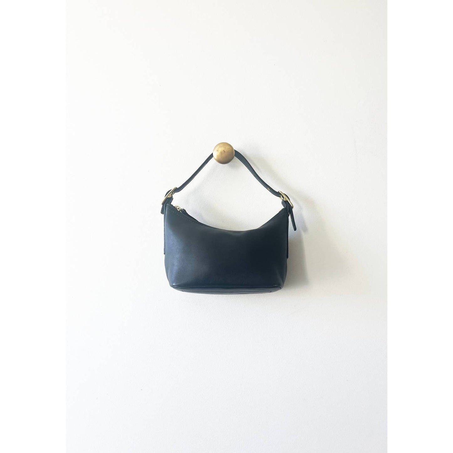 Vintage 90s Black Coach Mini Handbag