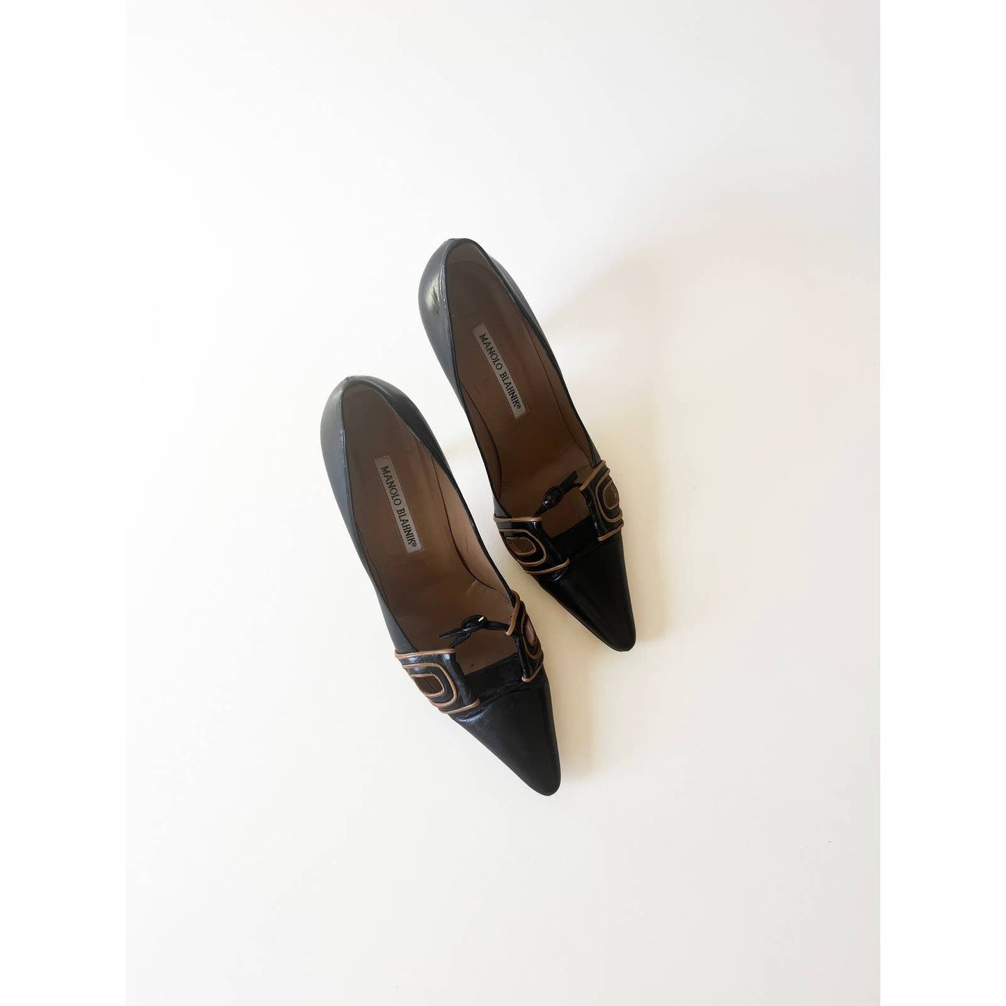 Vintage Manolo Blahnik Heels with Buckle Detail | Size 7 US