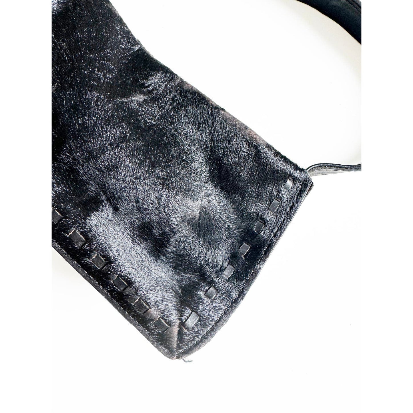 Vintage Black 90s Coach Fur Purse