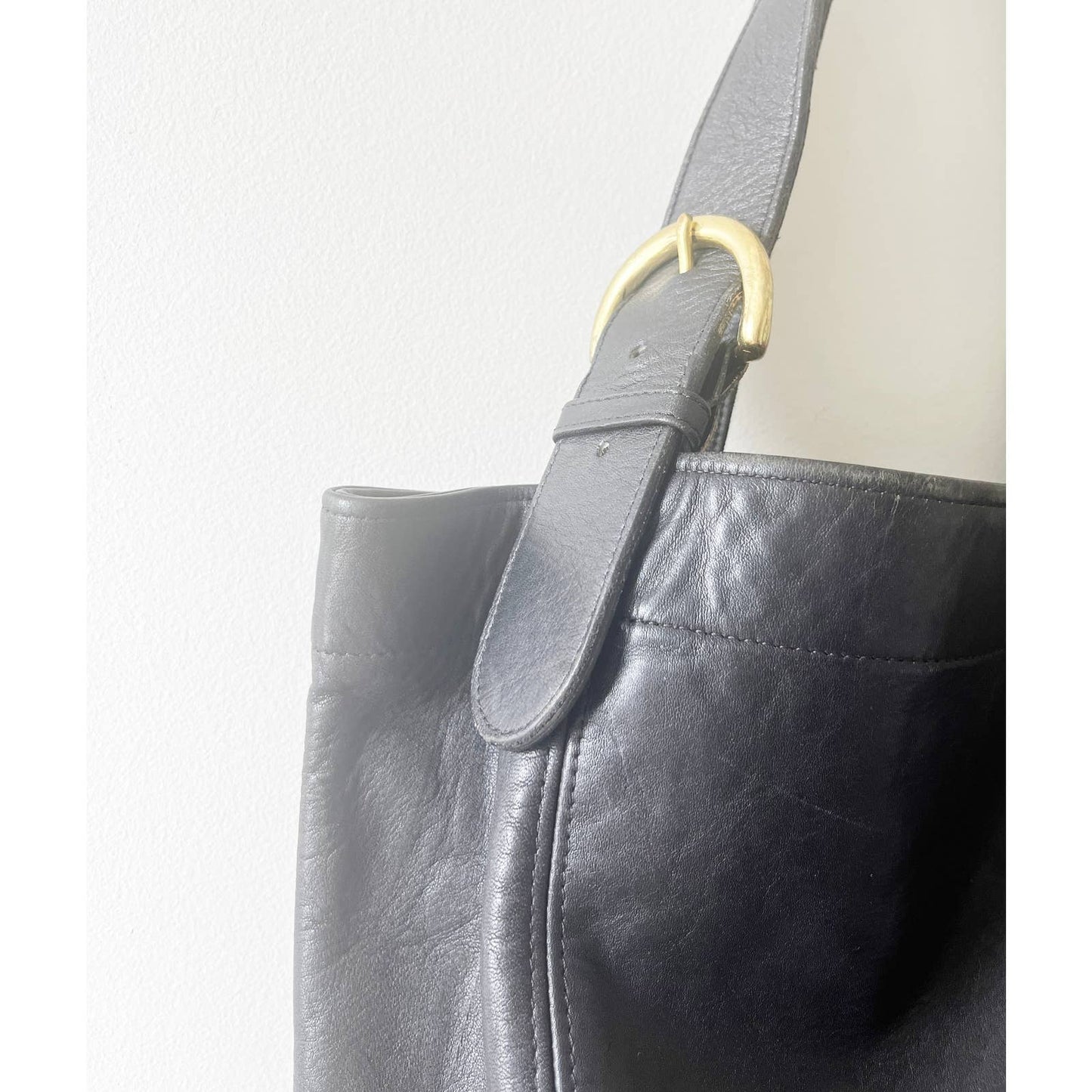 Vintage Coach Black Leather Soho COACH Shoulder Bag XL