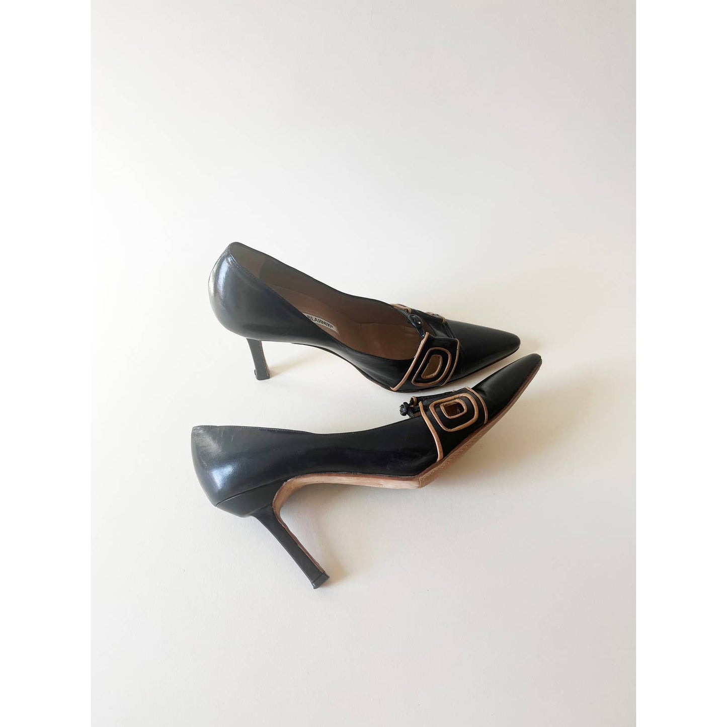 Vintage Manolo Blahnik Heels with Buckle Detail | Size 7 US