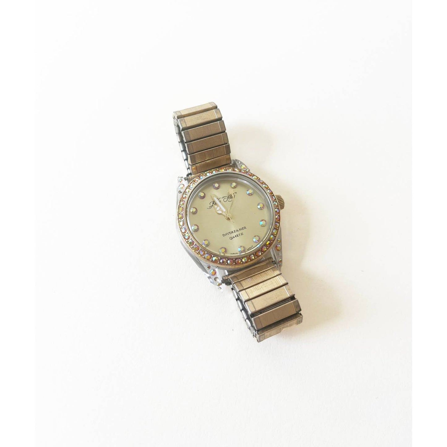 Vintage Kirks Folly Gold Watch with Stone Details