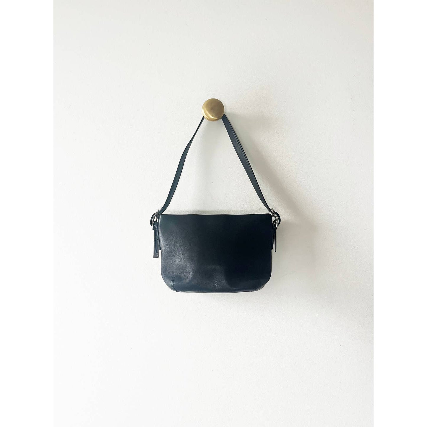 Vintage 90s Black Coach Mini Handbag