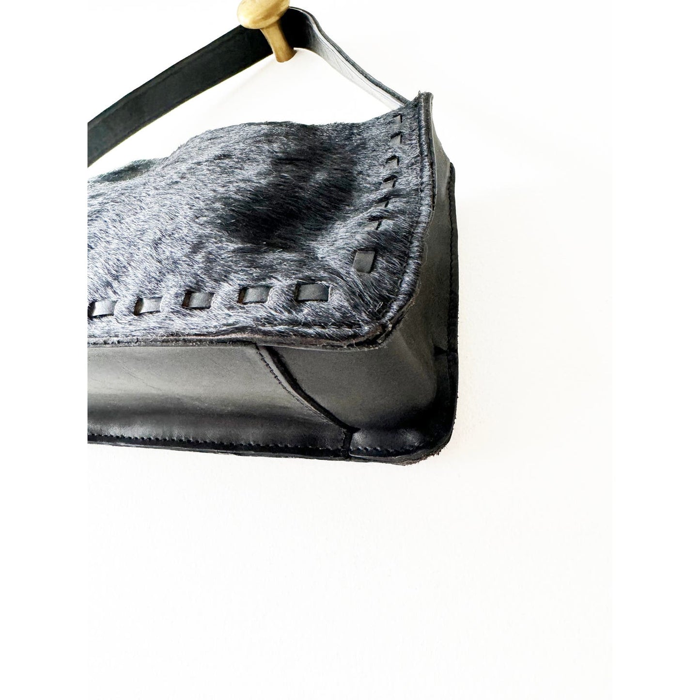 Vintage Black 90s Coach Fur Purse