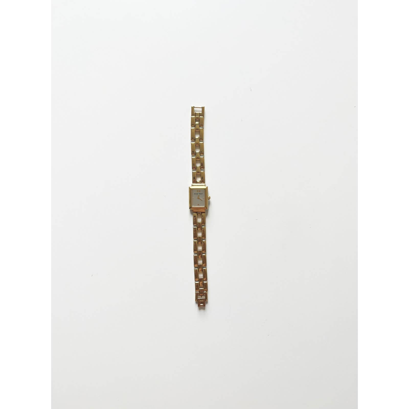 Vintage Gold Rectangular Bracelet Watch Two Tone Option