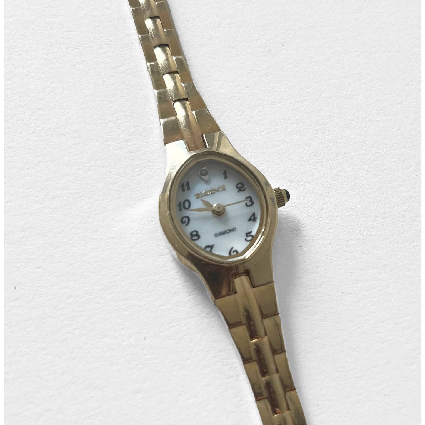 Vintage Gold Watch with Pearl Face