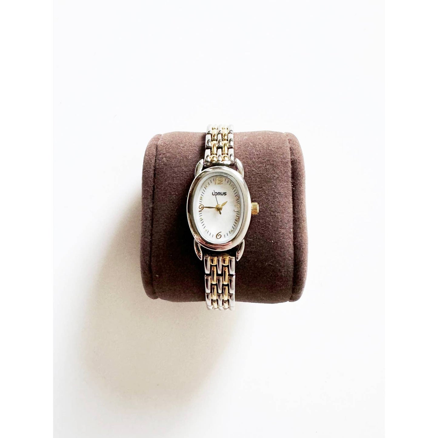 Vintage Two Tone Watch with Oval Face | Lorus