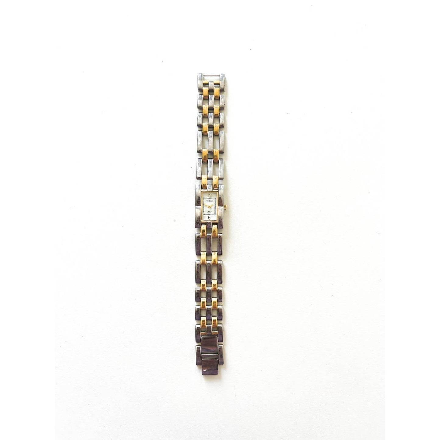 Copied - Vintage Gold & Silver Two Tone Link 90s Bracelet Watch