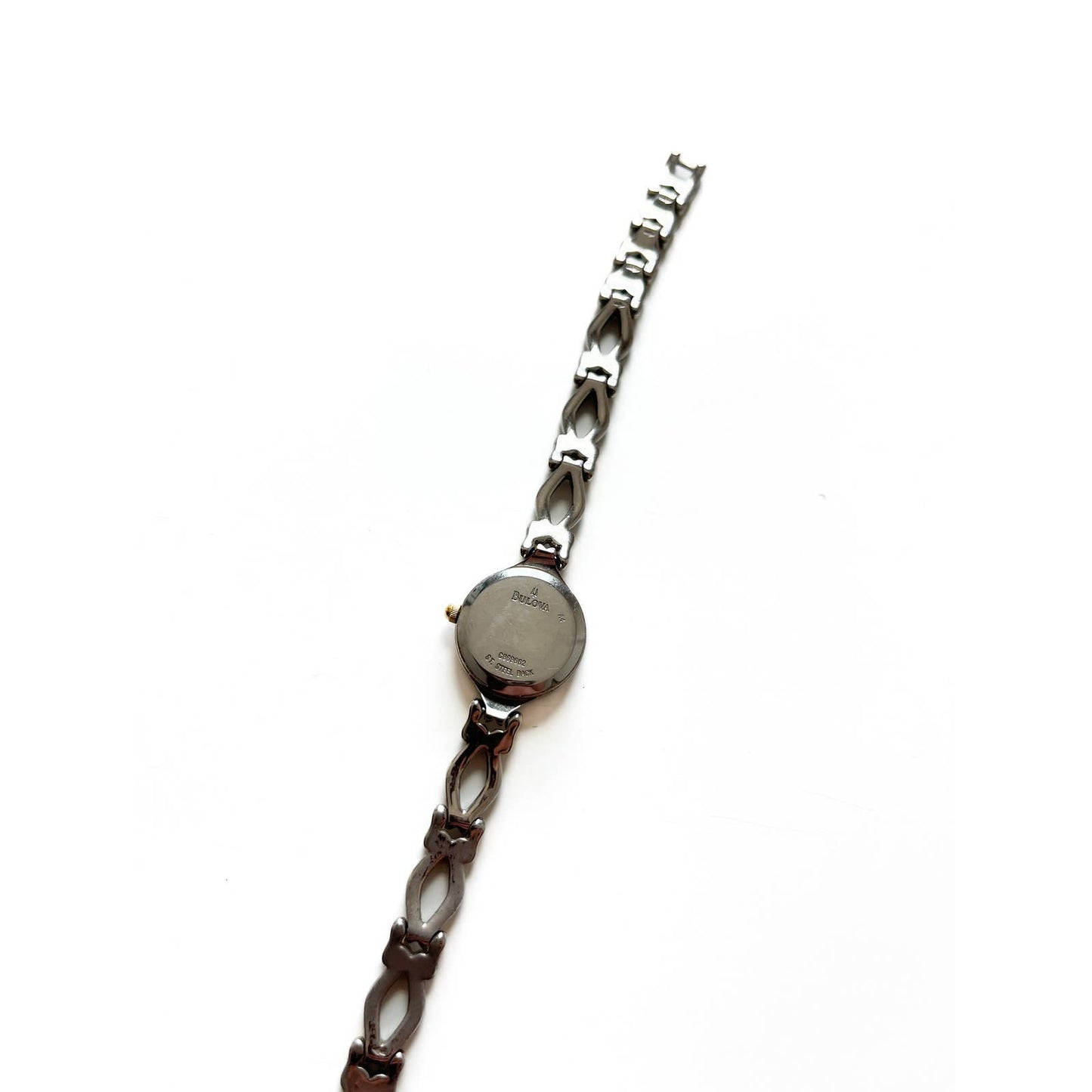 Vintage Two Tone Oval Bulova Bracelet Watch