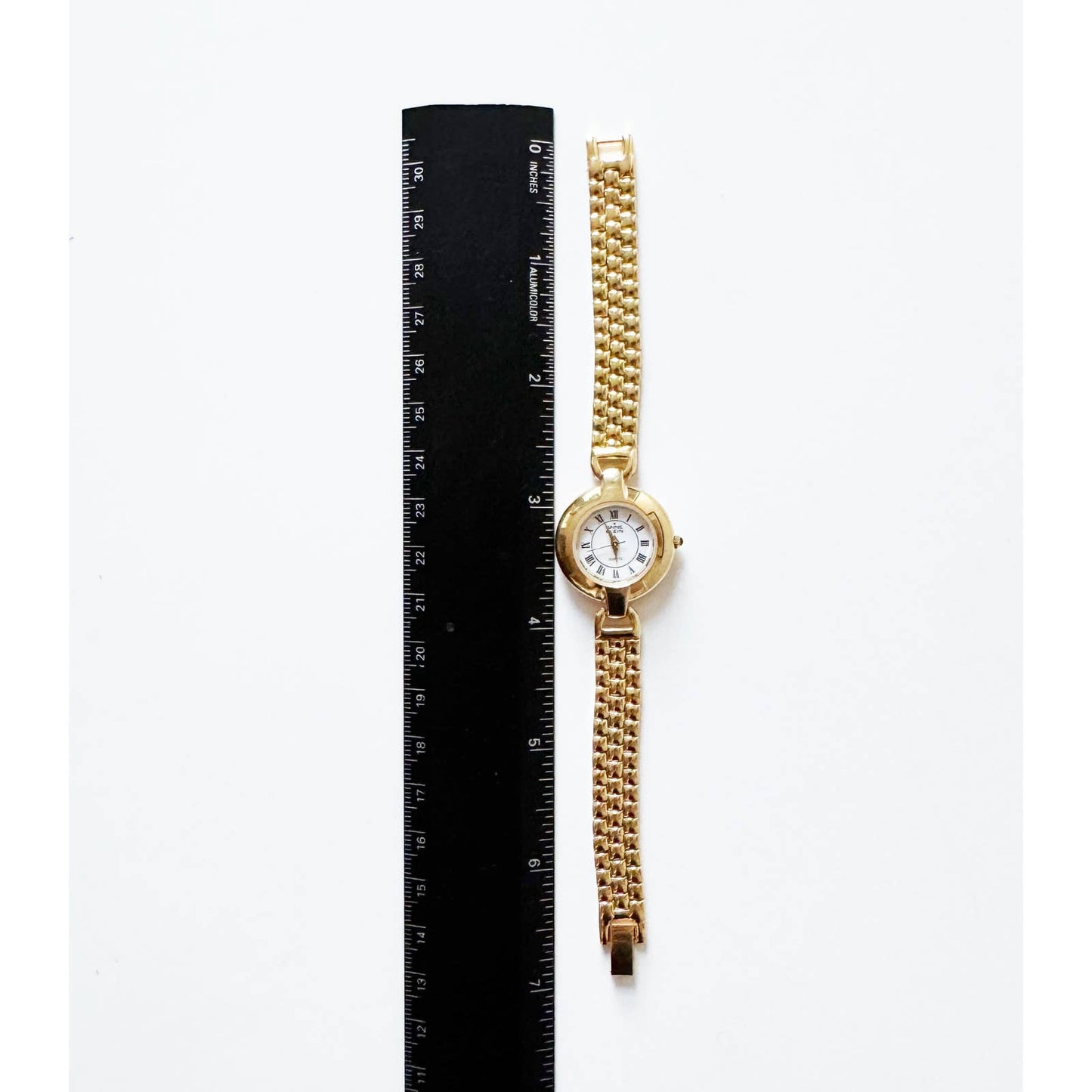 Vintage Gold Watch with Circular Face | Ann Klein
