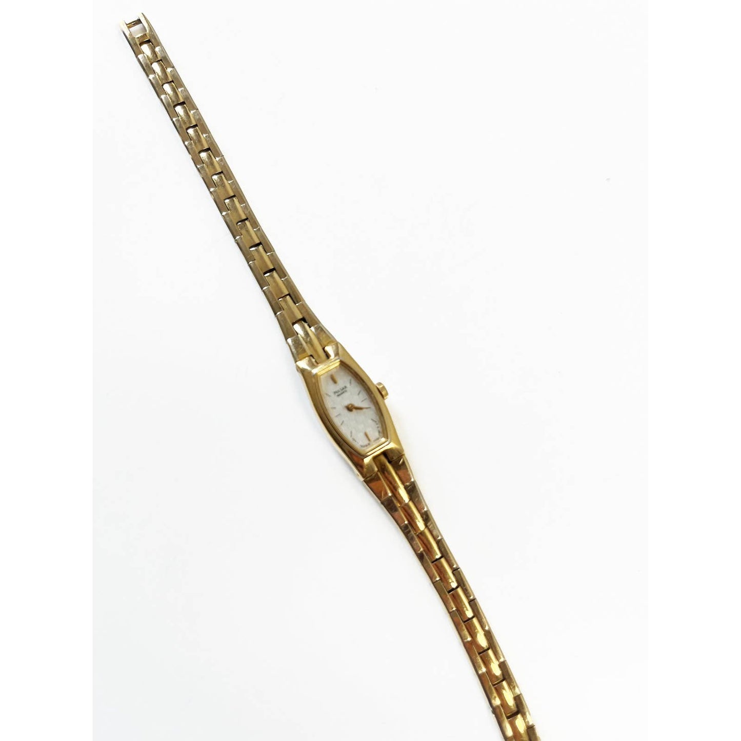 Vintage 90s Small Gold Watch with Skinny Face | Pulsar