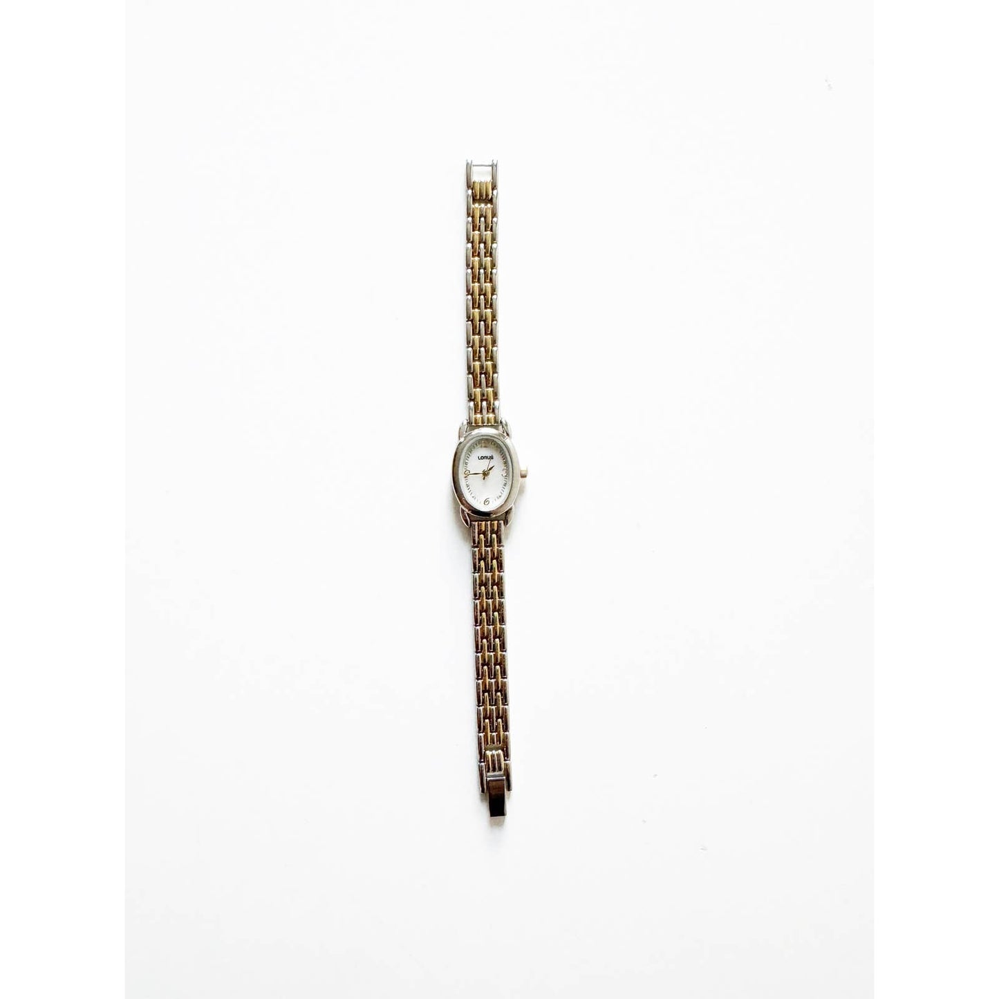 Vintage Two Tone Watch with Oval Face | Lorus