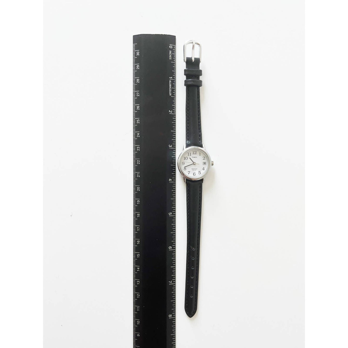 Vintage Leather Timex Watch with Silver Details | New Band and Battery