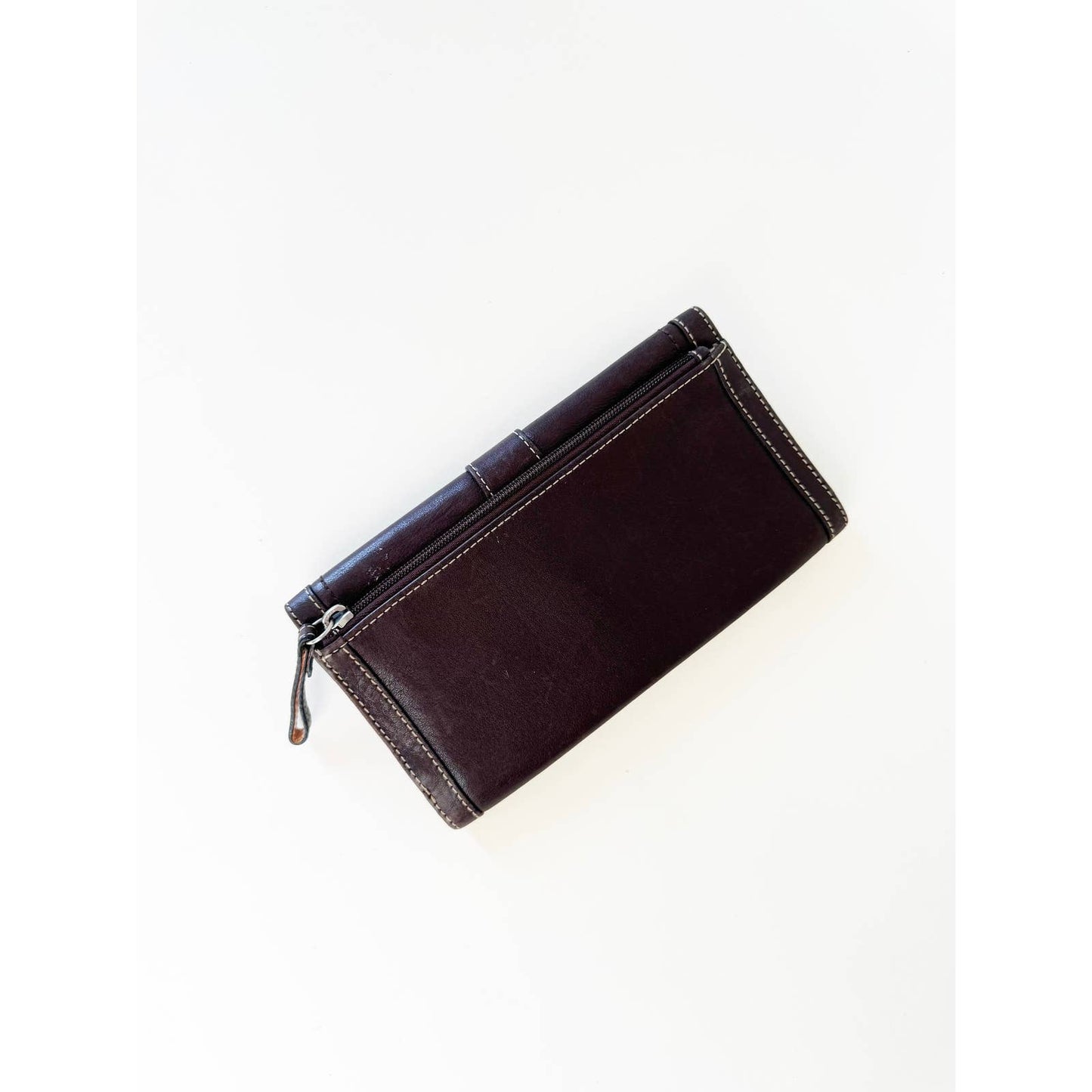 Vintage Coach Brown Wallet with Buckle