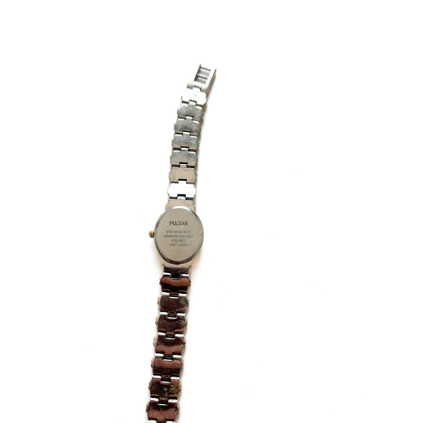 Vintage Two Tone Oval Bracelet Watch