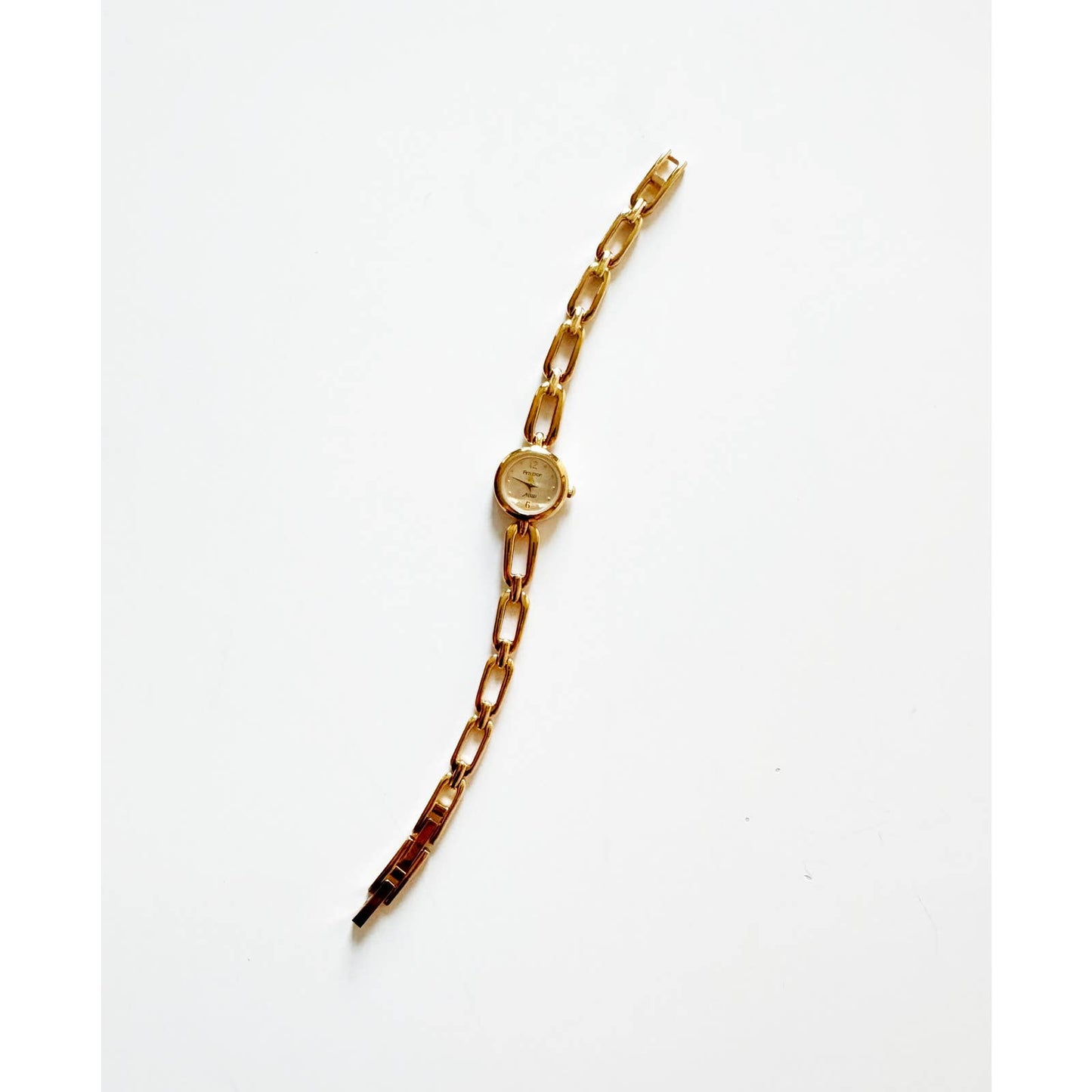 Vintage Mini Gold Watch with Circular Face | Armitron