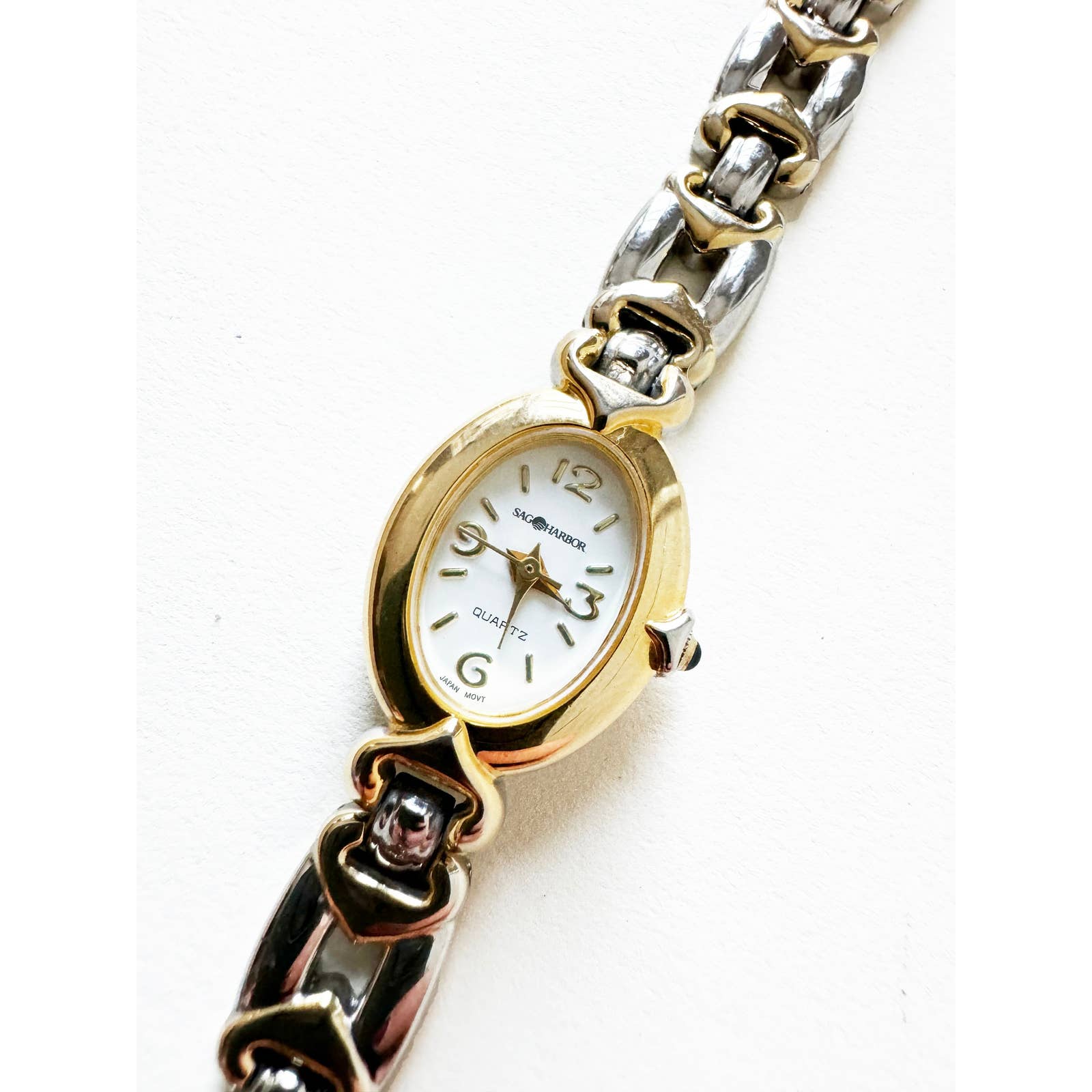 Vintage Two Tone Watch with Band Detail l Sag Harbor