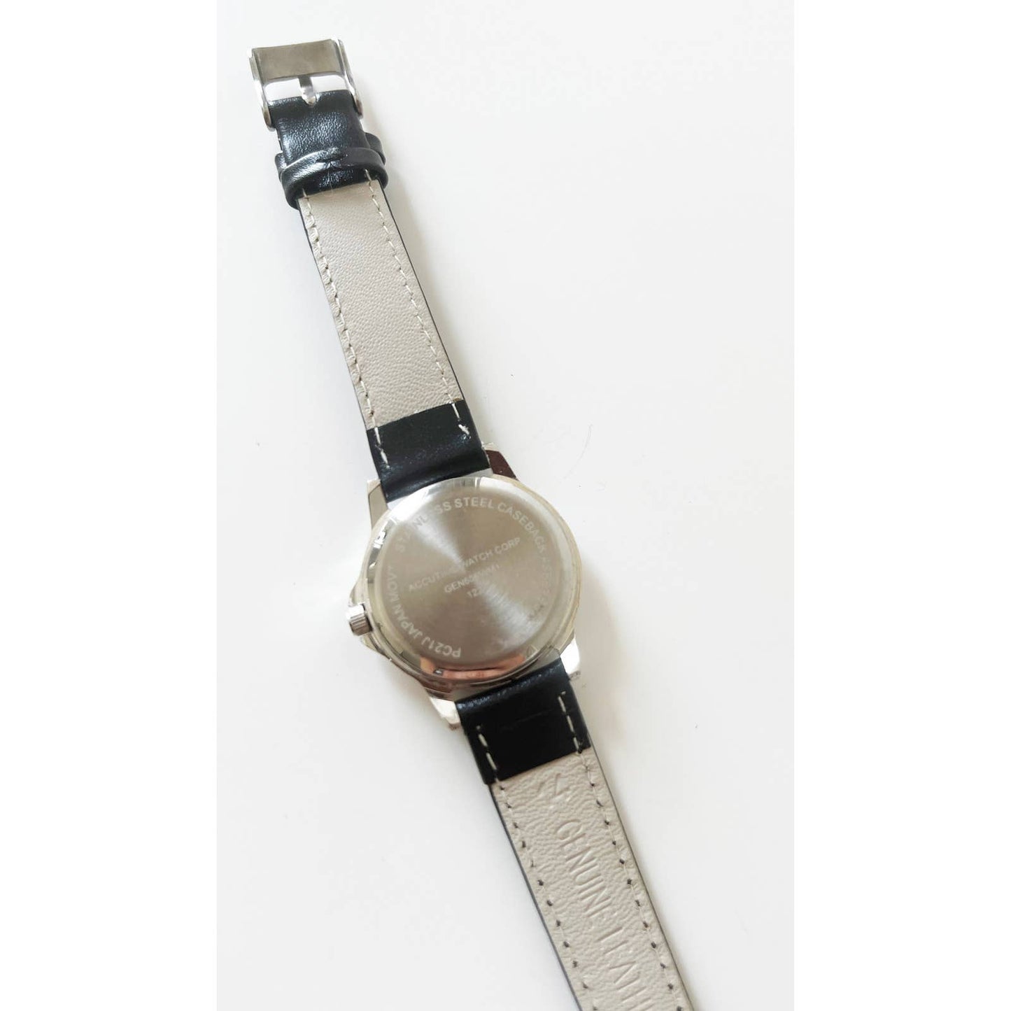 Vintage Leather Watch with Silver Details | New Band and Battery