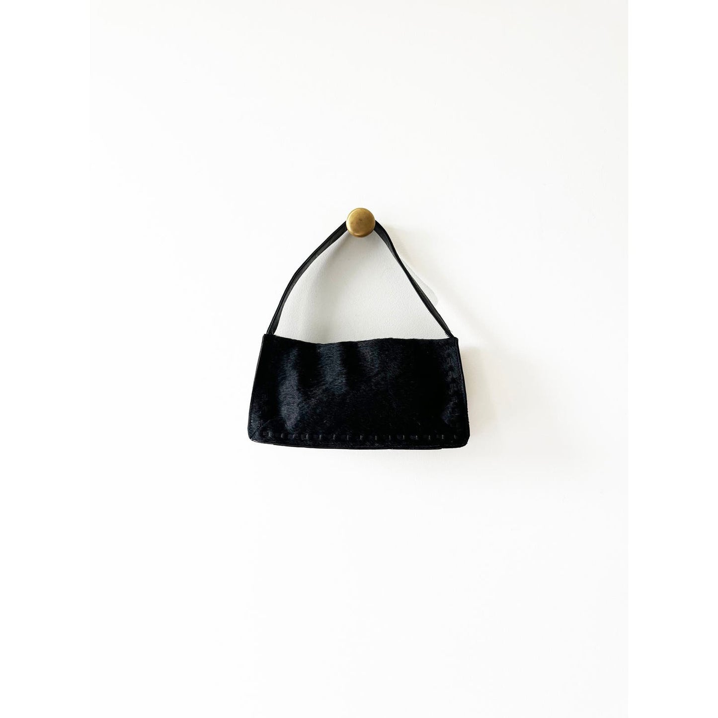 Vintage Black 90s Coach Fur Purse